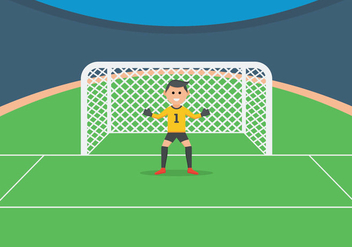 Goal Keeper Illustration - Kostenloses vector #402739