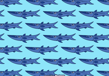 Free Cartoon Barracuda Vector Background - Free vector #403069