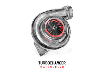 Free Turbocharger Watercolor Vector - бесплатный vector #403609