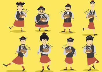 Free Bagpipes Vector Set - Free vector #403779