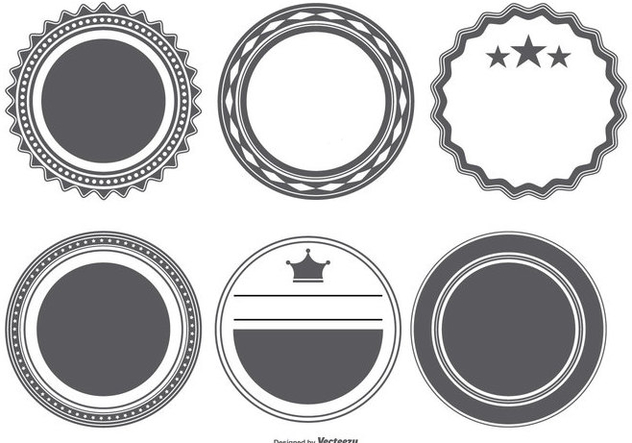Vector Badge Shapes Collection - vector gratuit #404199 