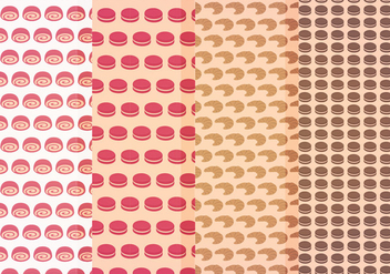 Vector Sweets Patterns - Free vector #404699