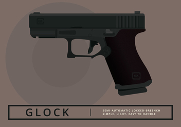 Glock Handgun Illustration - Kostenloses vector #404749