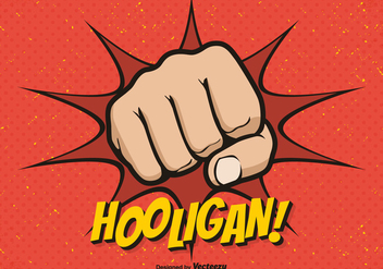 Free Hooligan Fist Vector Background - vector gratuit #405729 