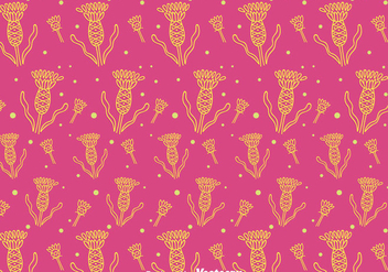 Thistle Seamless Pattern Backgroune - Free vector #406189