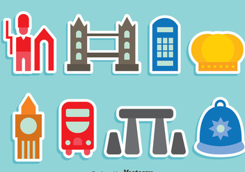 United Kingdom Element Colorful Icons Vector - vector #406219 gratis