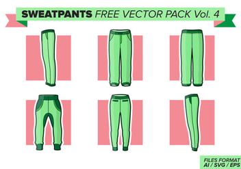Sweatpants Free Vector Pack Vol. 4 - Kostenloses vector #406369