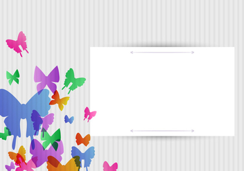 Vector Butterflies Background Design - vector #406459 gratis