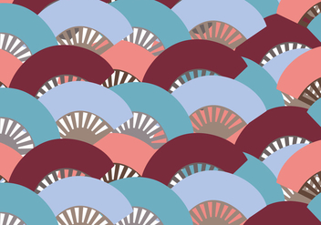 Colorful Spanish Fan Pattern - Free vector #407219