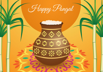 Free Pongal Background Vector - Free vector #407569