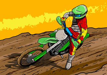 Dirt Bikes Motorcycle Rider - vector #407699 gratis