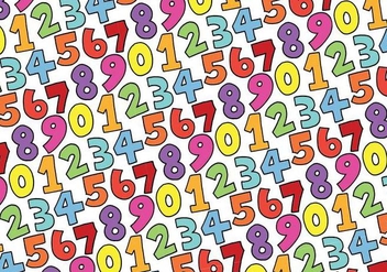 Colorful Number Pattern - vector #408109 gratis