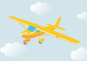 Flying Cessna Vector - vector gratuit #408209 