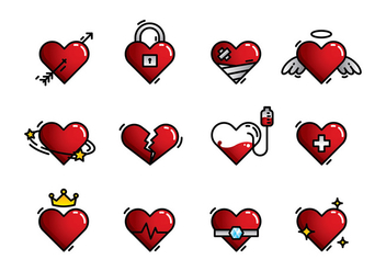Heart Icon Free Vector - vector #408339 gratis