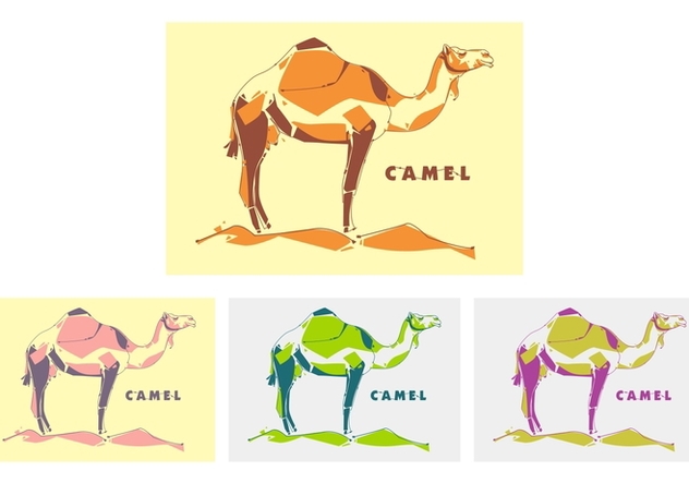 Camel in Popart Portrait - Free - vector gratuit #408649 
