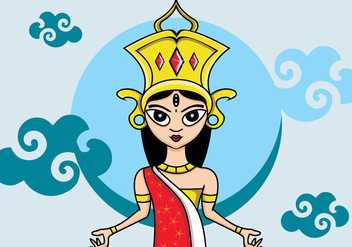 Illustration Of Durga - vector #408869 gratis