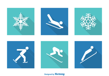 Free Vector Wintersport Icons - Free vector #408989