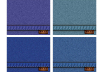 Texture Vector Of Blue Jean - Kostenloses vector #409019
