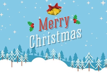 Free Vector Merry Christmas Background - vector gratuit #409449 