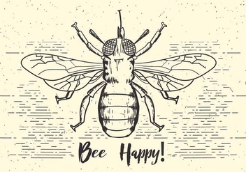Free Vector Bee Illustration - vector gratuit #409519 