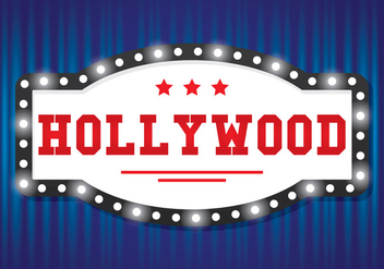 Hollywood Light Sign - Kostenloses vector #410379