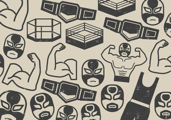 Wrestler Fighter Icon - vector gratuit #410549 