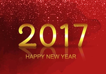 Free Vector New Year 2017 Background - vector gratuit #410719 