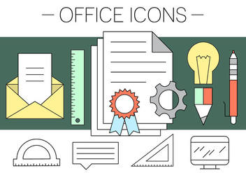 Free Office Icons - vector #411559 gratis