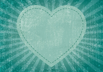 Grunge Heart Background - vector gratuit #411809 