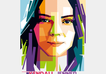 Kendall Jenner - Hollywood Style - WPAP - vector gratuit #411819 