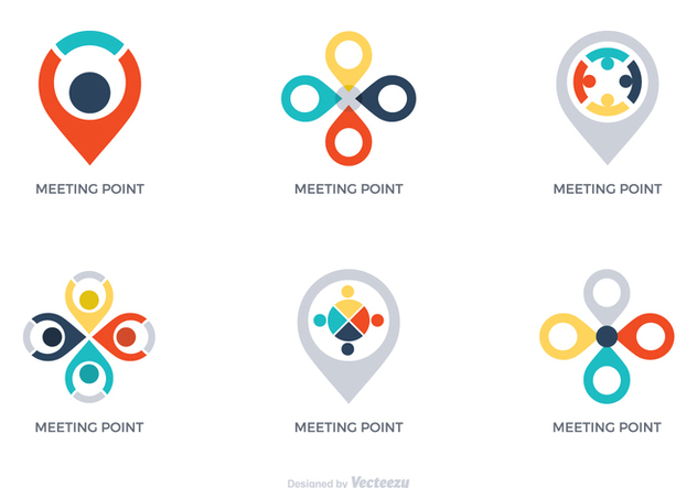 Free Vector Meeting Point Logos - vector gratuit #412109 