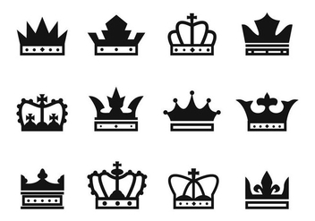 Free Crown Icons Vector - vector gratuit #412349 