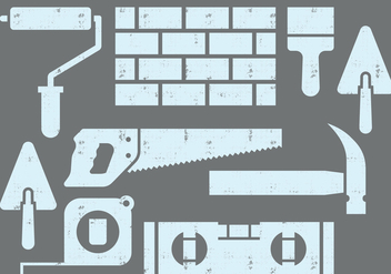 Bricklayer Icons - бесплатный vector #412619