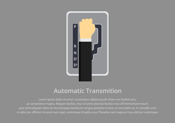 Gear Shift Automatic Illustration Template - Free vector #412709