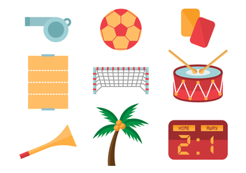 Free Beach Soccer Icons - Free vector #413609