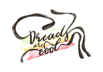 Free Dreads Watercolor Background - бесплатный vector #413909