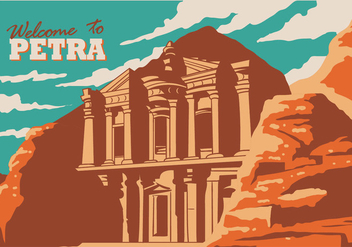 Petra Historical Site - vector gratuit #414259 