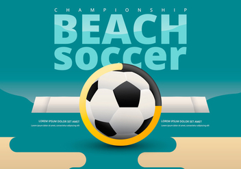 Beach Soccer Championship Team Versus Template - Kostenloses vector #414479