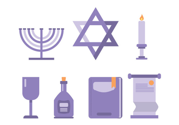 Shabbat Ceremonial Icon - vector gratuit #415949 