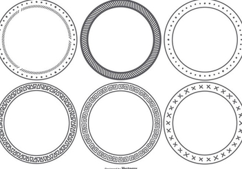 Hand Drawn Style Frames - Free vector #418129