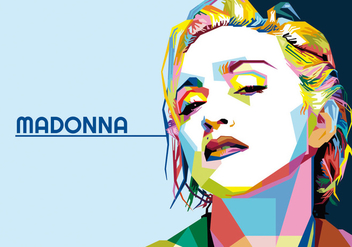 Madonna - Hollywood Life - WPAP - vector gratuit #418269 