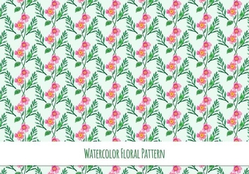 Free Vector Pattern With Floral Theme - vector #419079 gratis