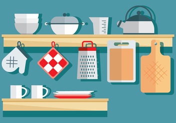 Cookware Vector Items - vector #419229 gratis