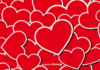 Vector Hearts Seamless Pattern - Free vector #419299