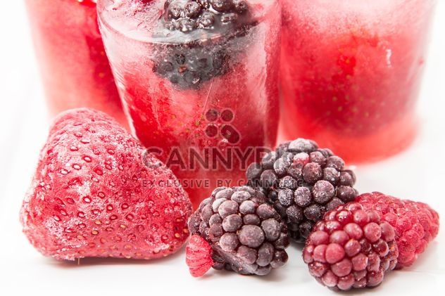 frozen strawberries, raspberries and blackberries - Free image #419649