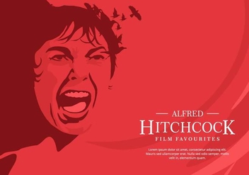 Red Hitchcock Background - vector gratuit #420059 