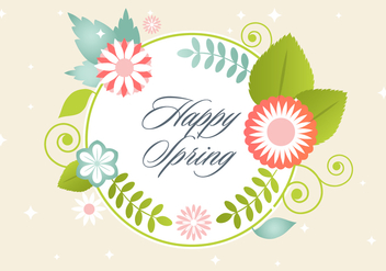 Free Floral Greeting Vector Elements - Free vector #420479
