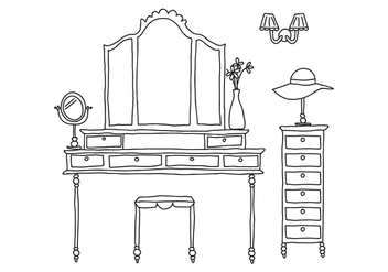 Delicate Dressing Room - Free vector #420739