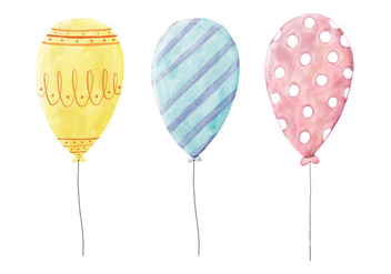 Balloons Illustration - vector gratuit #420819 