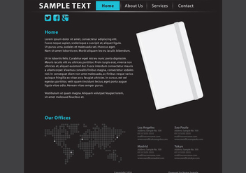Web Page Vector Template - Free vector #420899